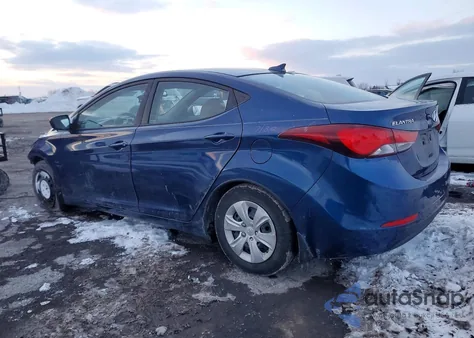 2016 Hyundai Elantra Se z USA, uszkodzony, nr VIN 5NPDH4AE7GH794066